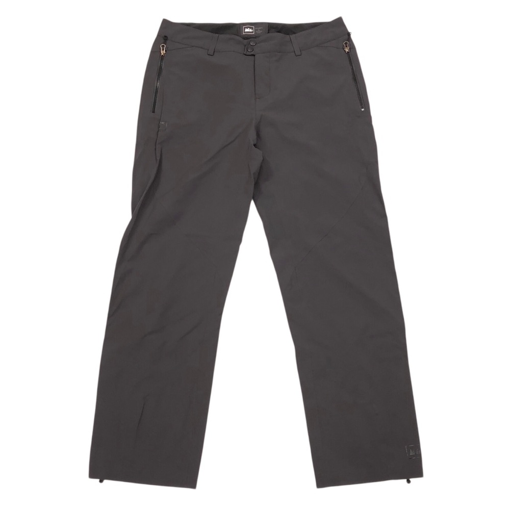 REI Women's E1 Elements Rain Pants Hiking Size XL Dark Gray 31" Inseam Outdoor